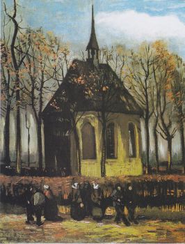 Van Gogh - Biserica din Nuenen (1884)