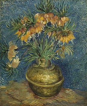 Vincent van Gogh - Bujori in vaza de cupru - 1886