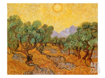 Vincent Van Gogh - Sun over Olive Grove, 1889