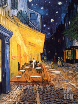 Vincent Van Gogh - The Café Terrace on the Place du Forum, Arles, at Night, c.1888
