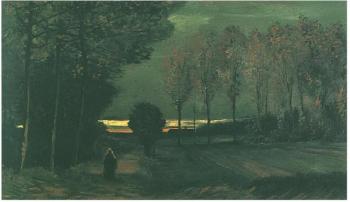 Vincent Van Gogh - Autumn Landscape At Dusk (1885)